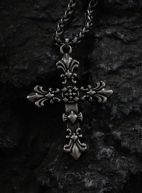 十字架吊坠个性吊坠男钛钢