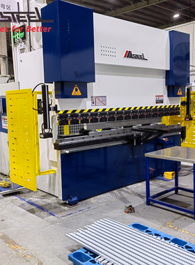 麦斯铁钣金设备MBW系列7轴油电混合动力数控液压折弯机160T/3200