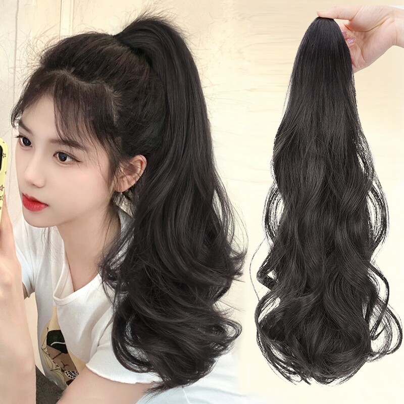 【元气少女～法式大卷】马尾假发女长发抓夹大波浪卷发高马尾辫子