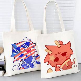 ch国拟五常周边帆布包瓷法俄英美学生大容量手提袋通勤上班单肩包