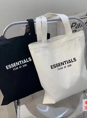 FOG复线ESSENTIALS手提包帆布包学生补习袋明星帆布袋来图定制