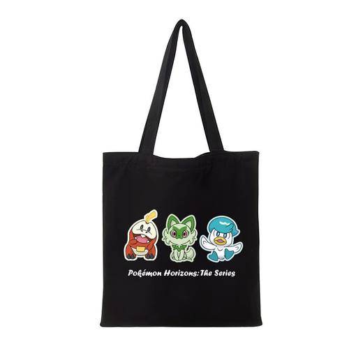 新叶喵 精灵宝可梦周边呆火鳄 润水鸭单肩包通用学生包百搭