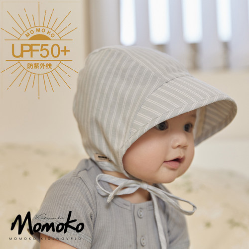 momoko大檐帽遮阳帽条纹