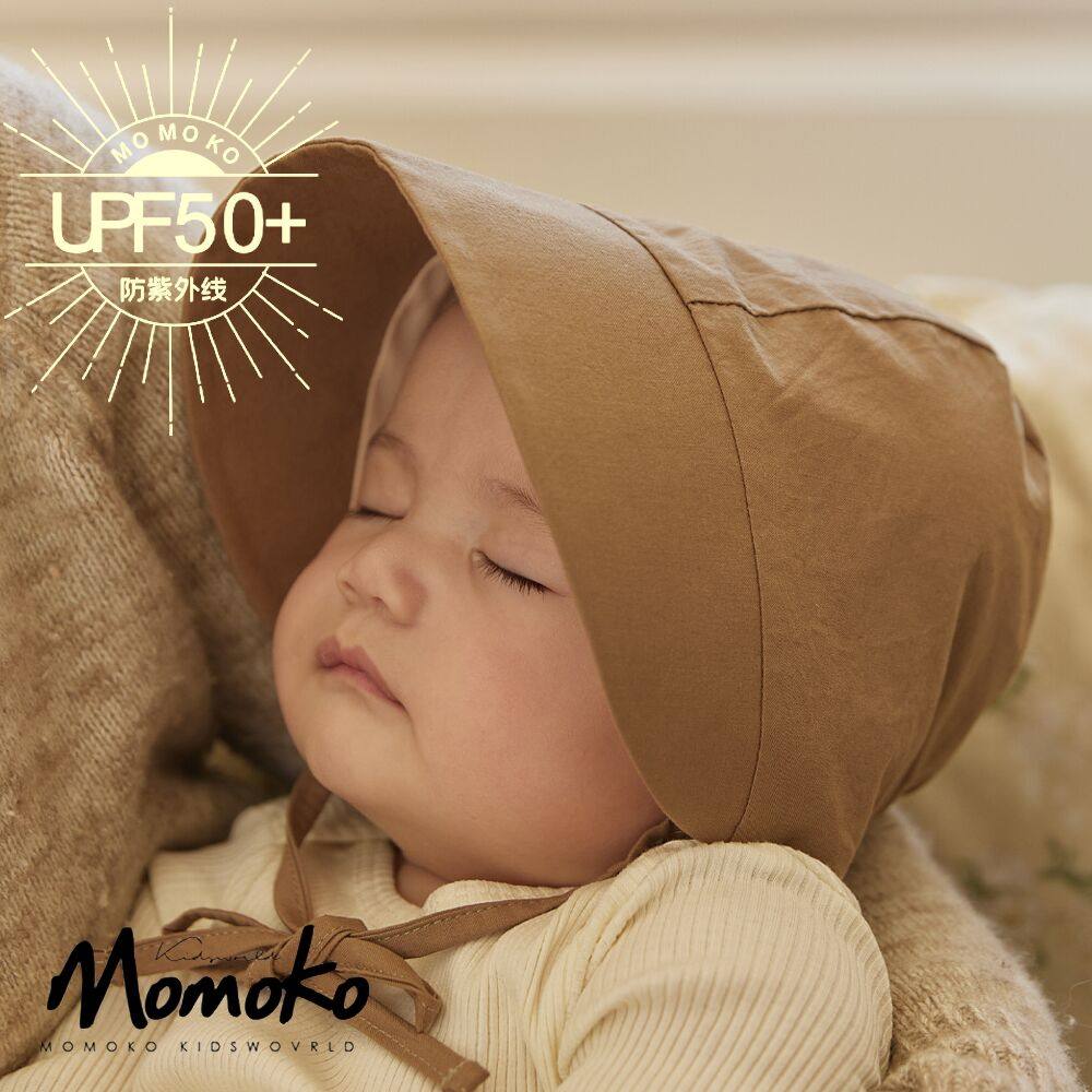 婴儿帽子春夏棉麻遮阳新生幼儿大檐帽男童女宝宝春儿童防晒