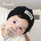 新生婴儿帽子秋冬款 原创帽子女童宝宝新生儿秋翻边儿童胎帽保暖