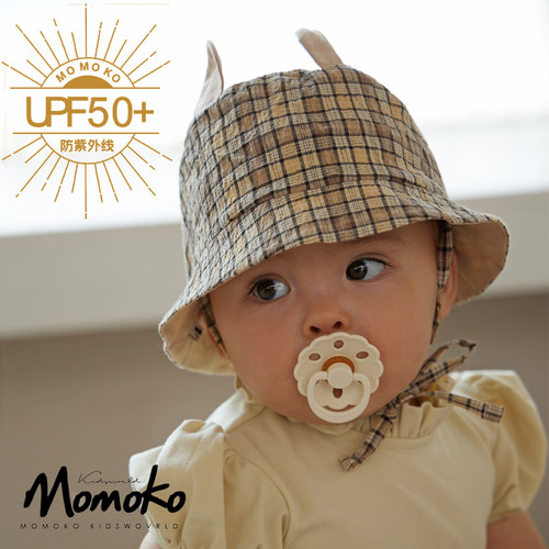 momoko耳朵盆帽渔夫帽