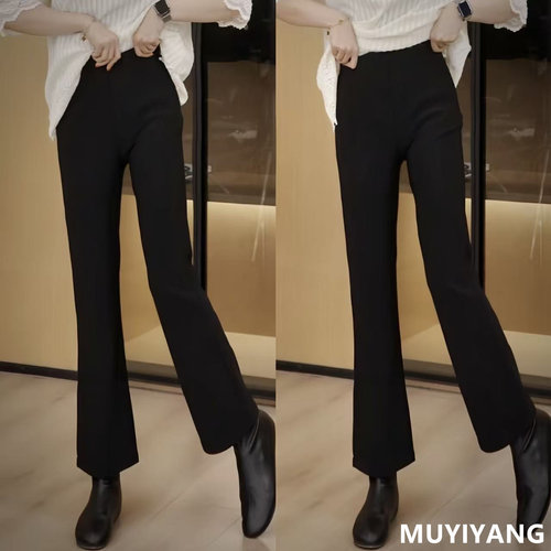 中腰百搭无品牌喇叭裤