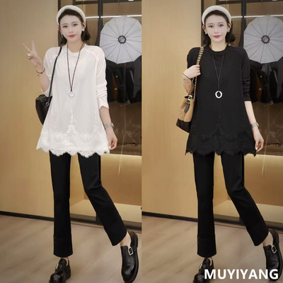 无品牌宽松型其他长袖蕾丝