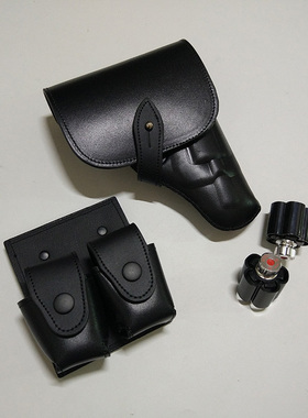 10毫米转轮快速装弹器双排牛皮弹夹套快拔套10mm左轮M36史密斯.38