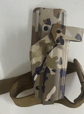 92A快枪套低腰下沉拇指解锁K板快拔套战术快拆绑腿套通用92B迷彩