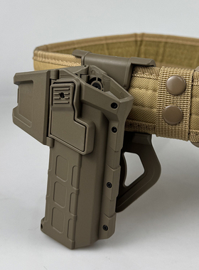 G17带灯战术枪套下挂手电格洛克快拔套腰带腰封P1弹夹套G19核心X1