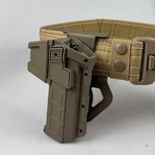 G17带灯战术枪套下挂手电格洛克快拔套腰带腰封P1弹夹套G19核心X1