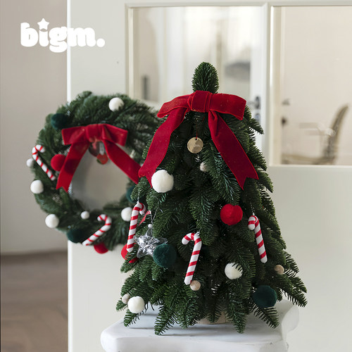 bigm原创设计款诺贝松圣诞树环袜