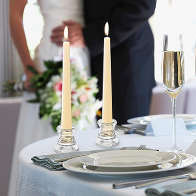 玻璃烛台欧式浪漫晚餐酒店