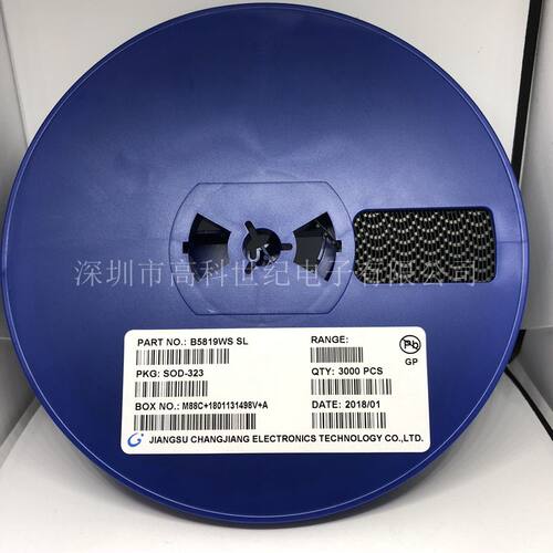全新原装现货B5819WS SL封装SOD-323电流1A 贴片肖特基二极管1K