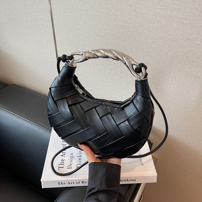 高级感手工编织单肩斜挎包时尚气质手提包百搭小包包2025新款潮包