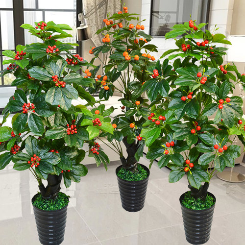 仿真招财落地绿植盆栽客厅假树