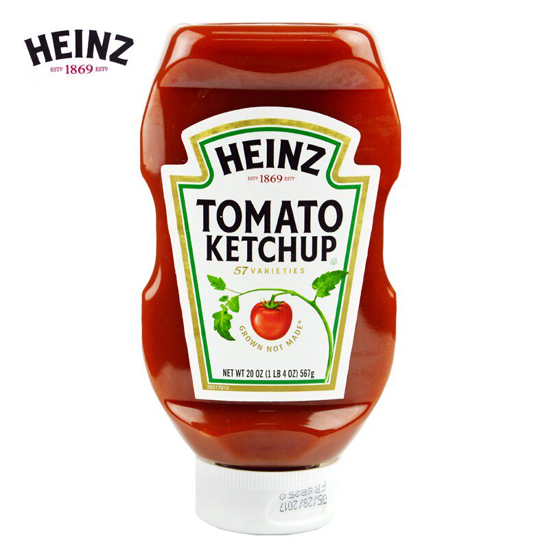 亨氏番茄调味酱567g挤酱瓶装家用墨西哥进口薯条沙司汉堡蕃茄酱