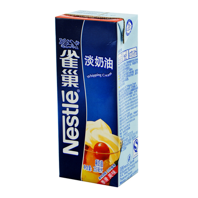 蛋糕裱花烘焙原料雀巢淡奶油