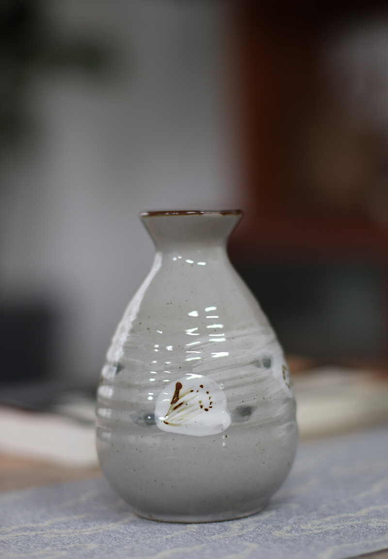 陶瓷花瓶插花手工手绘禅意摆件