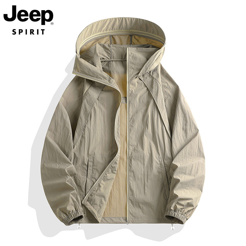 JEEP吉普冰丝防晒衣男女青少年2026夏季新款轻薄防紫外线钓鱼外套