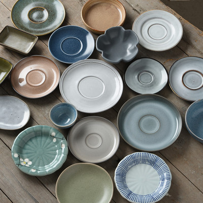 艺家碟子复古凉菜碟吐骨碟