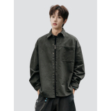 26春新款大码8XL日系时尚口袋工装衬衣男装简约时尚705-C1881-P55，男装衬衫，星座705