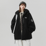 25冬新现货羊羔绒贴标刺绣港风棉衣男外套加棉加厚705-M01-P118，男装棉衣，星座705