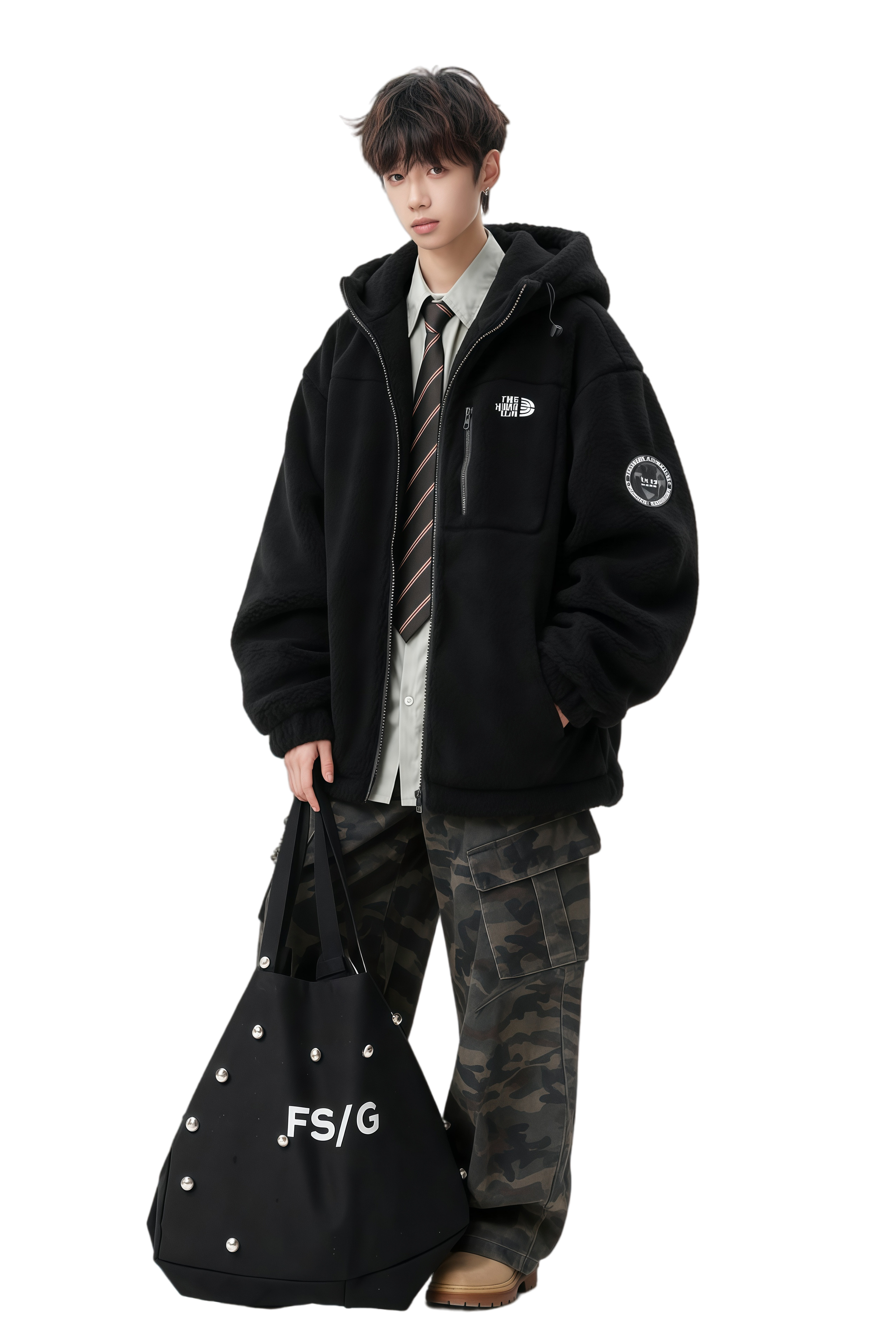 25新过冬大克重羊羔绒贴标刺绣棉衣男外套加棉加厚705-M01-P118,男装棉衣,星座705