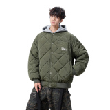 25冬高智风可拆卸毛领菱形格棉衣男休闲棉服外套705-M3702-特P88,男装棉衣,星座705,四季星座 25冬高智风可拆卸毛领菱形格棉衣男休闲棉服外套705-M3702-特P88,男装棉衣,星座705,四季星座