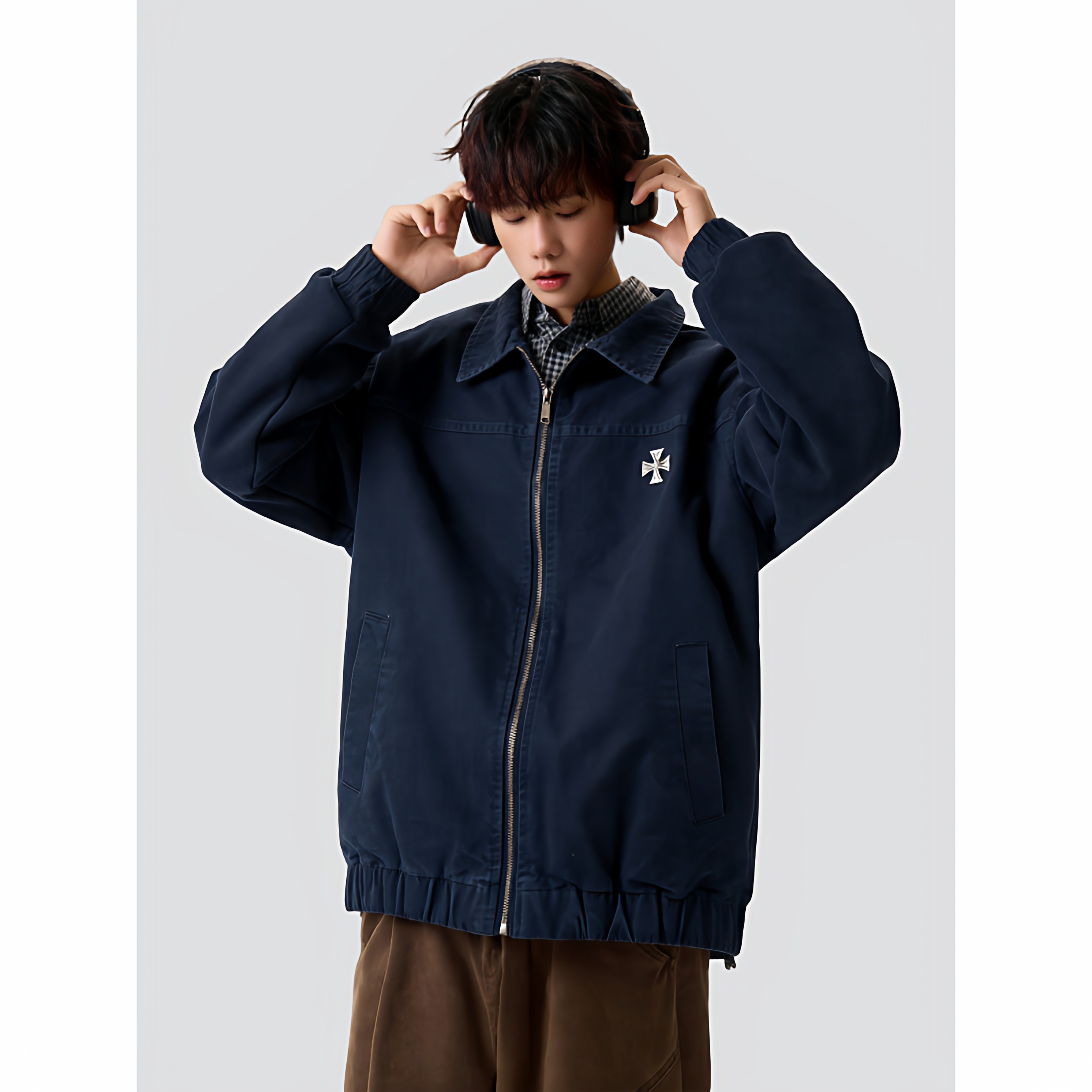 26春新款底特律工装夹克男春季潮牌飞行员美式705-JK5896-特P73，男装夹克，星座705