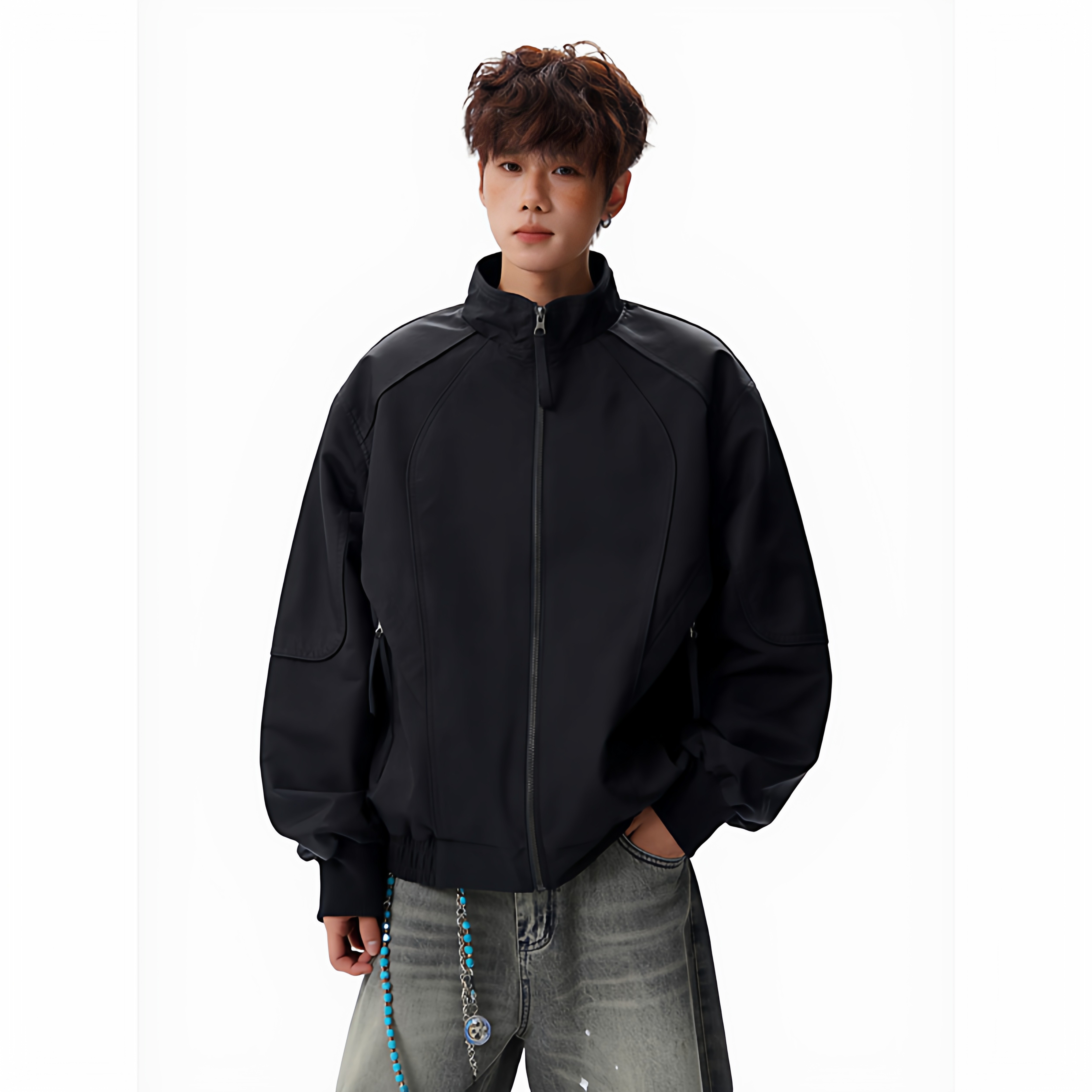 26春美式高街立领夹克男士潮牌痞帅休闲工装外套705-JK5905-特P70，男装夹克，星座705