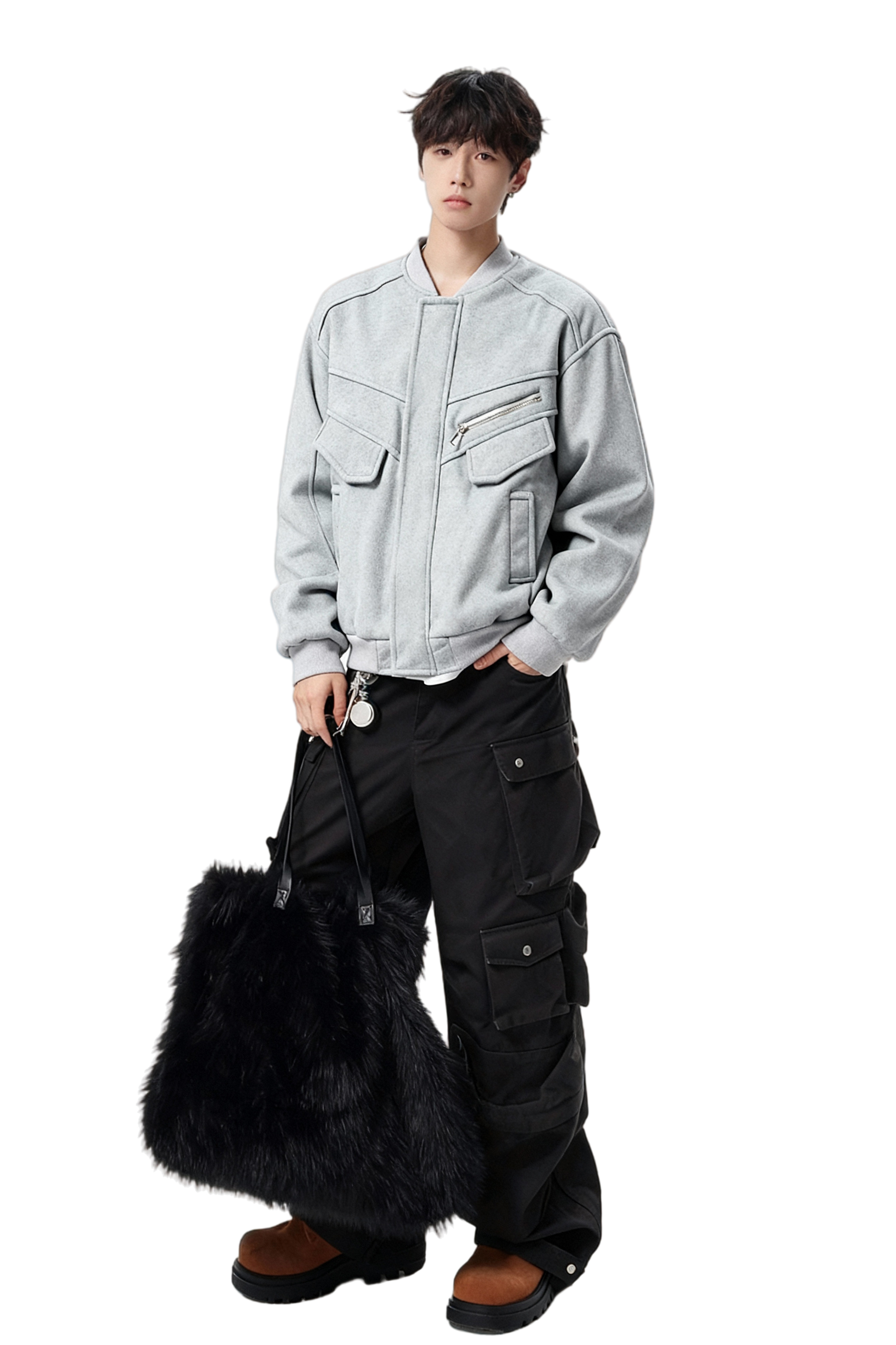 25毛呢夹克棉服加厚高级痞帅夹棉棒球服短款外塔705-M3705-特P110,男装夹克,星座705