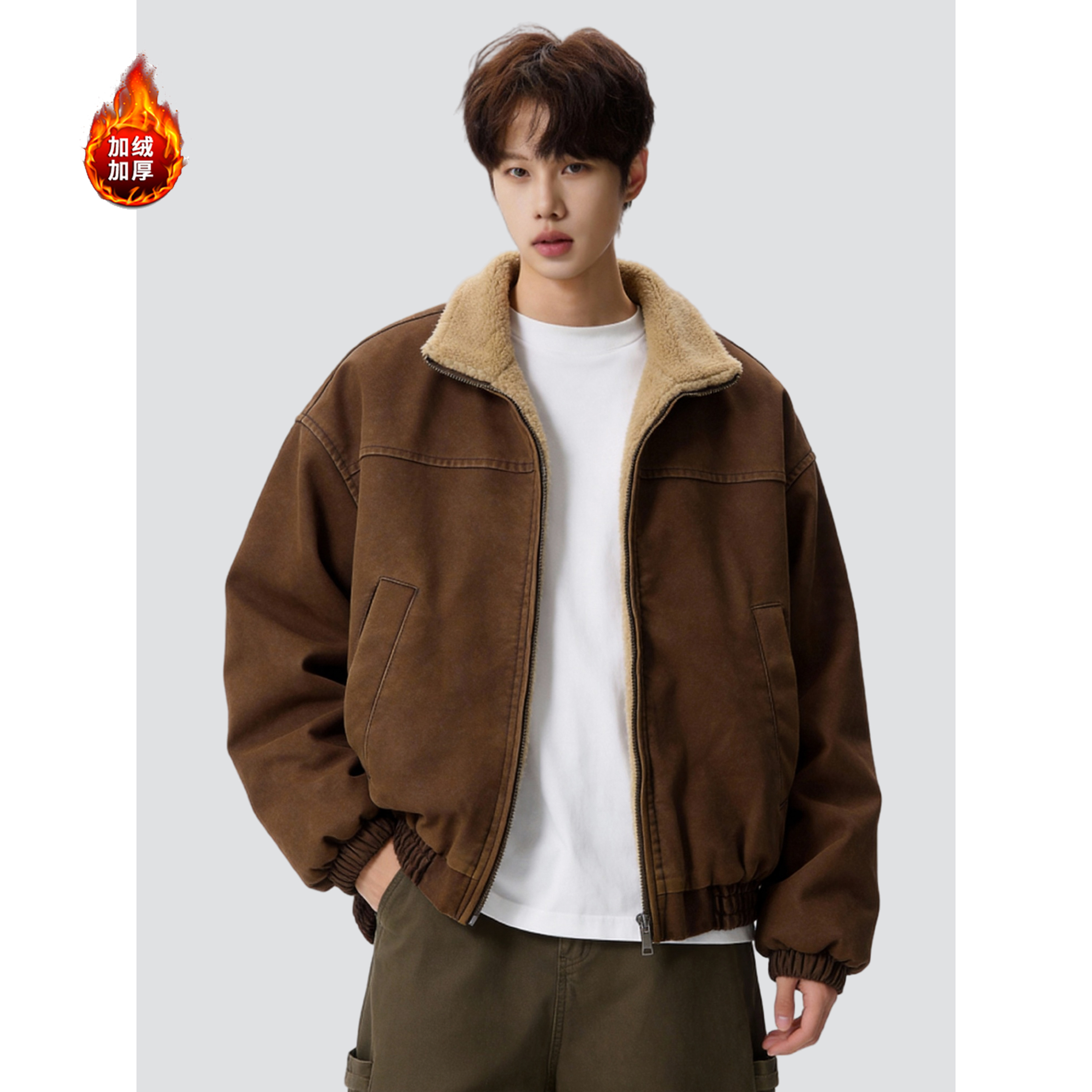 【有货】冬季新款立领男士日系保暖百搭工装棉衣705-M3708-特P98，男装棉衣，星座705