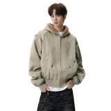 25冬美式复古座山雕潮牌保暖加绒加厚连毛厚外套705-M3707-TP108，男装棉衣，星座705