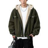 25冬新潮美式连帽座山雕内里全毛加厚保暖外套705-M75-P118限218，男装棉衣，星座705