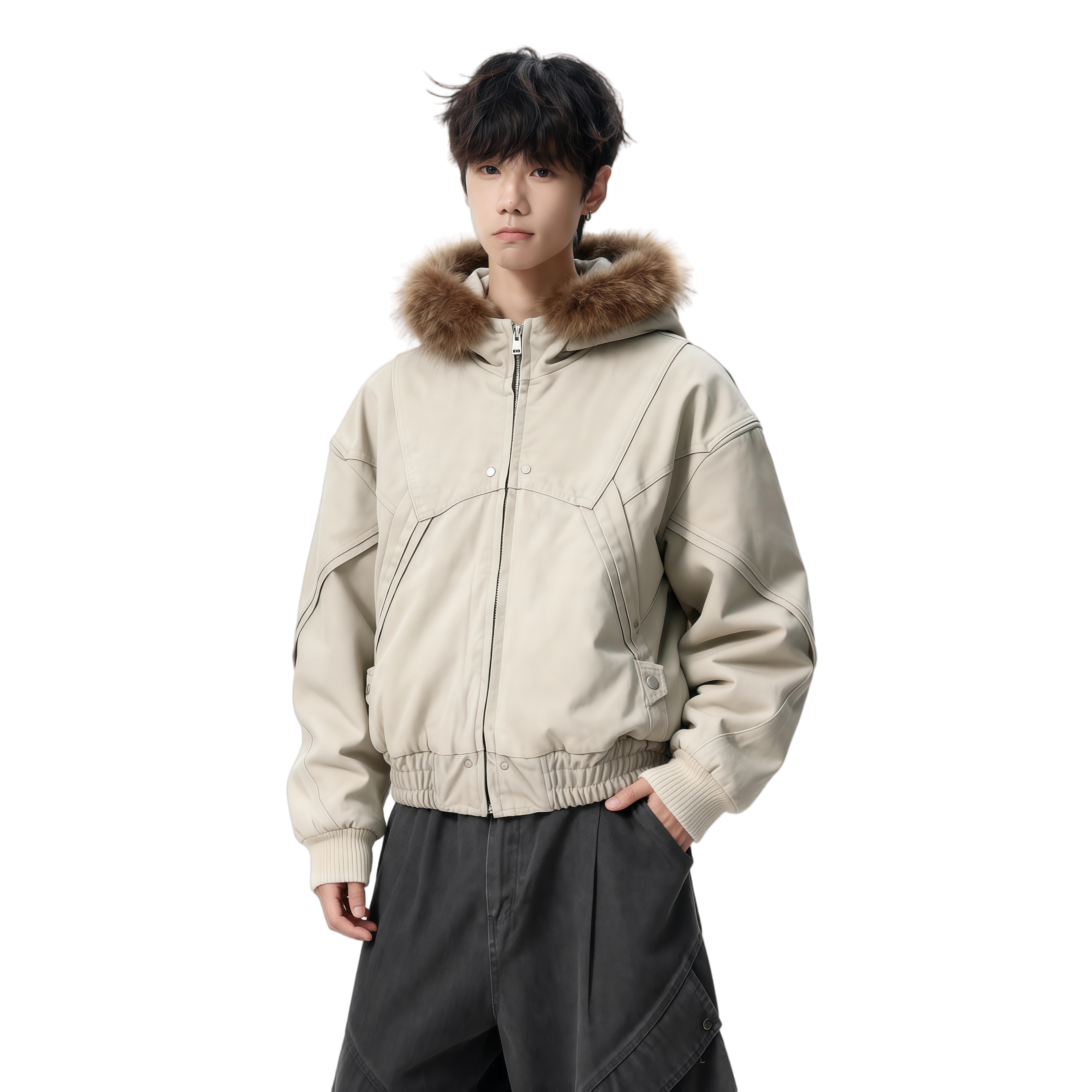 高街潮牌原宿风韩版潮流宽松座山雕加厚棉服特批705-M3697-P128,男装棉衣,星座705