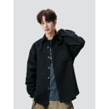 26春新款大码8XL日系时尚口袋工装衬衣男装简约时尚705-C1881-P55，男装衬衫，星座705