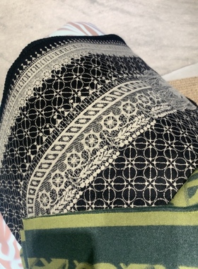 安松室ASONGS｜烟黑圣竹蕾丝四季盖毯｜时髦保暖男女款2025送礼