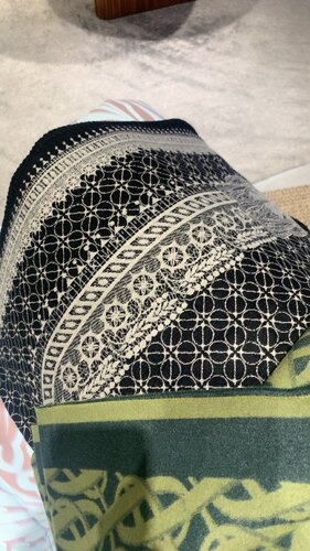 安松室ASONGS｜烟黑圣竹蕾丝四季盖毯｜时髦保暖男女款2025送礼