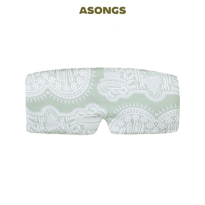 安松室ASONGS｜真丝大包裹｜睡眠面膜眼罩｜蓝宝石窗花印花