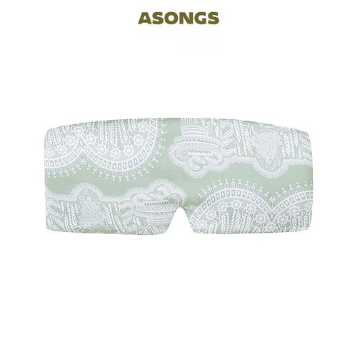 安松室ASONGS｜真丝大包裹｜睡眠面膜眼罩｜蓝宝石窗花印花