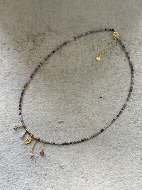 AIHPOS 索壹陆925银佛手碧玺项链