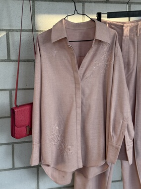 章海燕绵羊毛衬衫