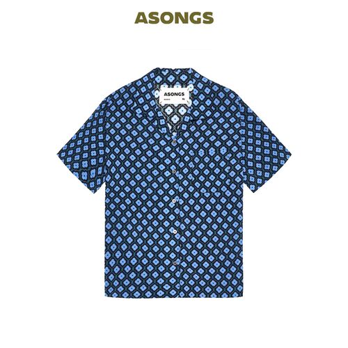 安松室ASONGS｜蓝宝石印花套装｜男女同款度假情侣家居服睡衣