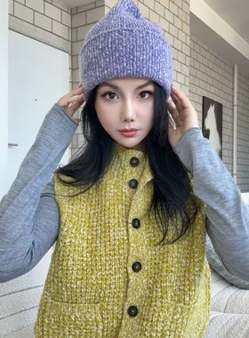 AIHPOS定制款邓肯duncan初剪羊毛无袖开衫马甲