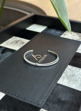 ATELIERSO 编织钉砂细手镯