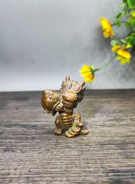 古玩杂项收藏仿古铜器老虎摆件家居装饰品办公室桌面摆设