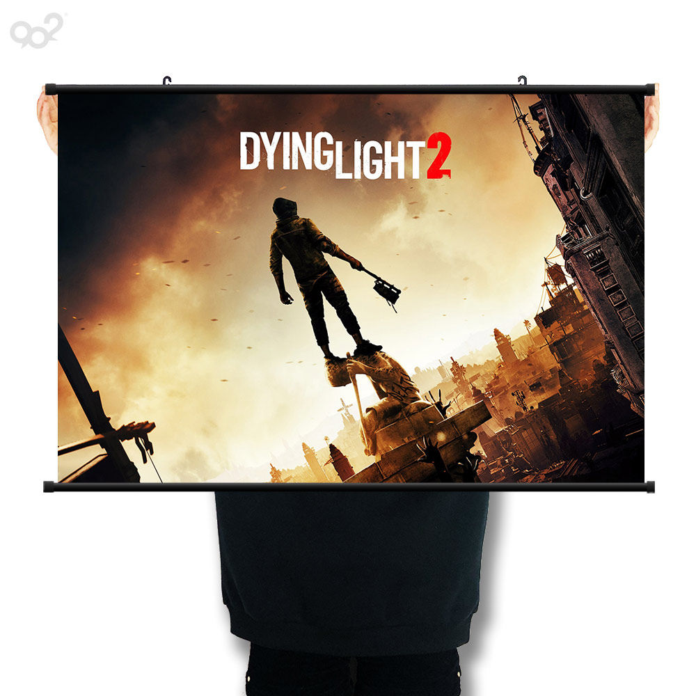 消逝的光芒游戏周边海报挂画 布质防水卷轴画寝室宿舍装饰画海报