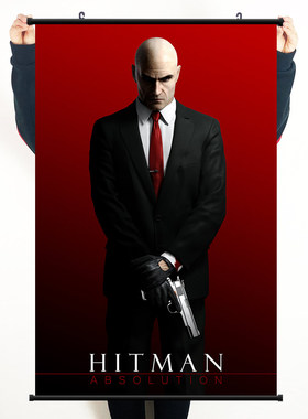 杀手2游戏周边海报挂画 Hitman 2装饰画墙纸 杀手47寝室网吧壁画6